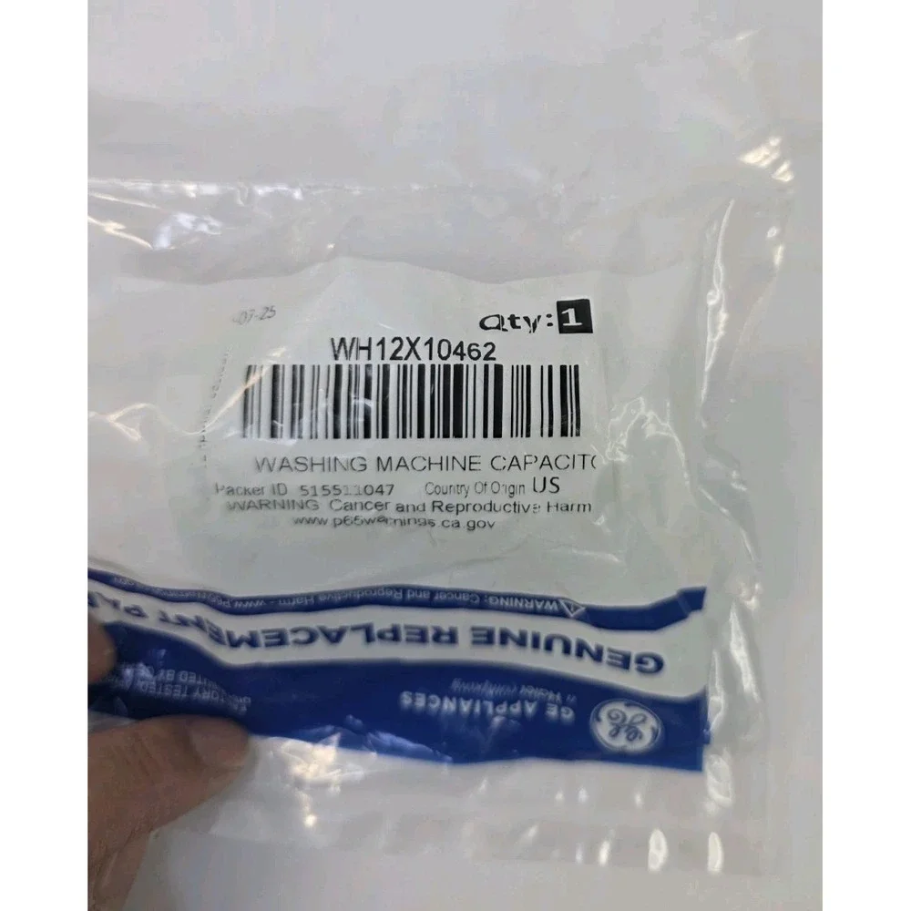 New OEM GE WH12X10462 Washer Capacitor